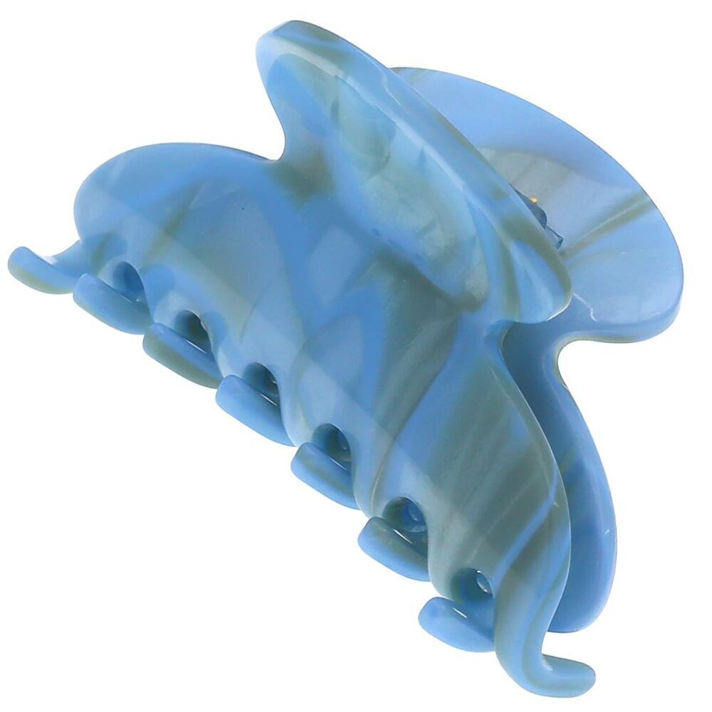 Hair Claw Clips Small Blue Durable Strong Hold French Handmade Hair Accessory